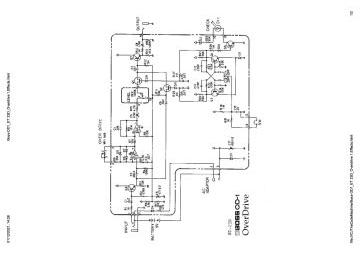 Boss Overdrive 1 schematic circuit diagram